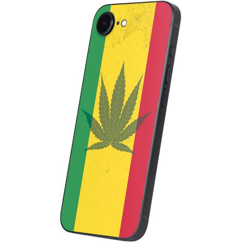 Marijuana Rasta Flag iPhone 16e Skin